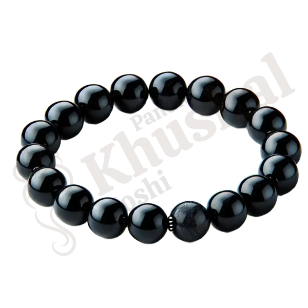 Natural Agate (Black) Bracelet